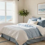 17 Coastal Bedding Blue and White Ideas for Beach Homes
