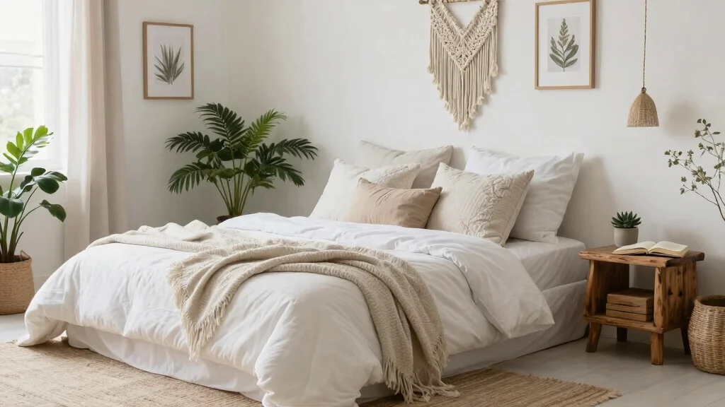 17 White Boho Bedding Ideas for Relaxed Natural Style
