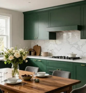 18 Dark Green Kitchen Cabinets Ideas for Moody Luxury