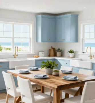 18 Light Blue Kitchen Cabinets Ideas for Fresh Coastal Feel