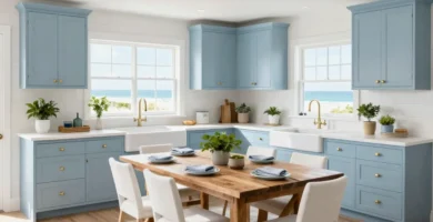 18 Light Blue Kitchen Cabinets Ideas for Fresh Coastal Feel