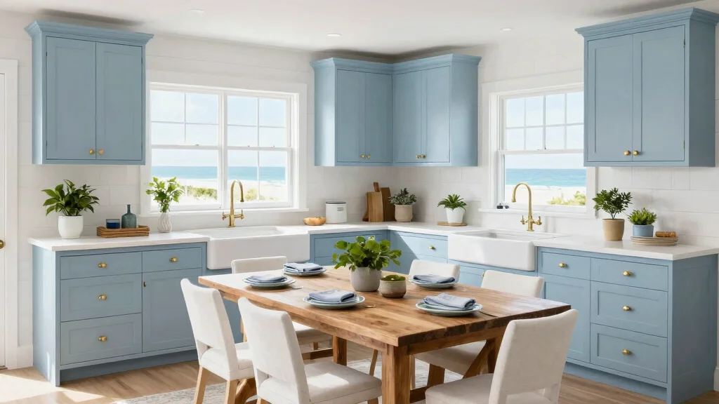 18 Light Blue Kitchen Cabinets Ideas for Fresh Coastal Feel