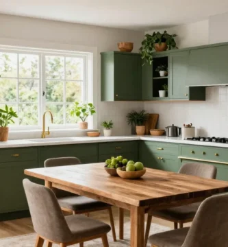 18 Olive Green Kitchen Cabinets Ideas for Earthy Kitchens