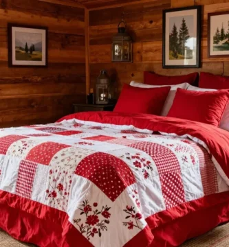 18 Red and White Bedding Ideas for Bold Contrast