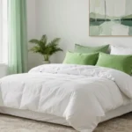 18 White Bedding with Green Accents Ideas for Fresh Vibes