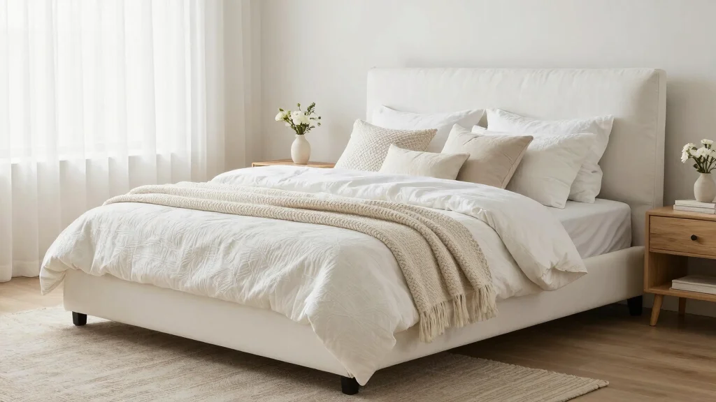 18 White Textured Bedding Ideas for Layered Looks