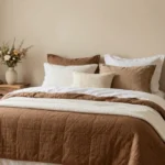 19 Brown and White Bedding Ideas for Cozy Natural Style