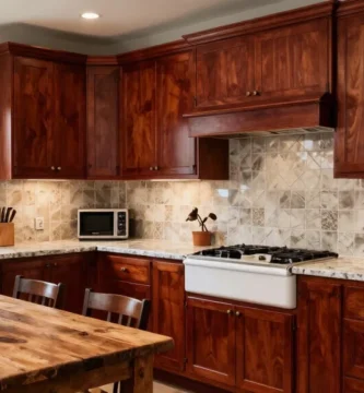 19 Cherry Wood Kitchen Cabinets Ideas for Rich Traditional Design