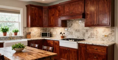 19 Cherry Wood Kitchen Cabinets Ideas for Rich Traditional Design