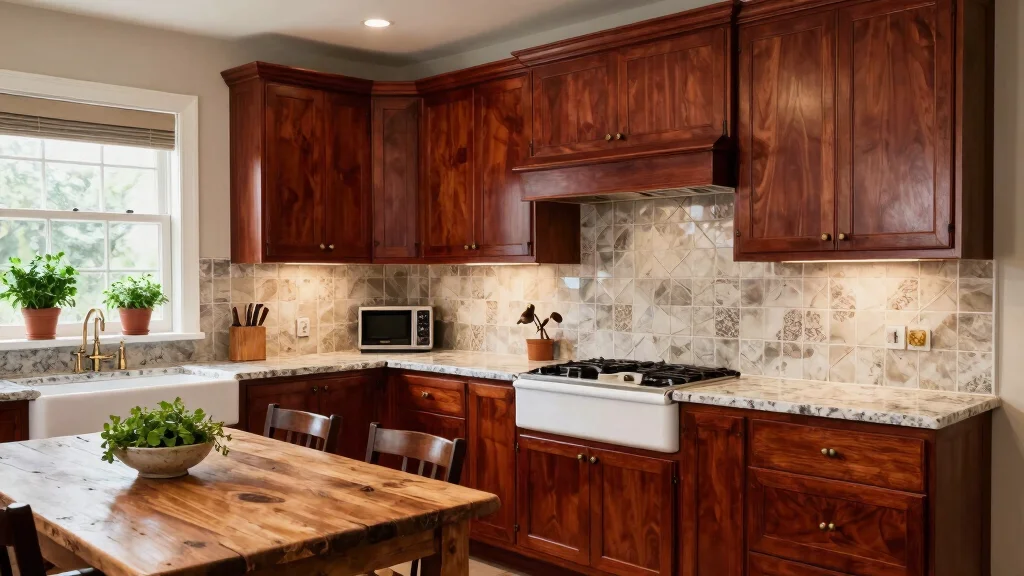 19 Cherry Wood Kitchen Cabinets Ideas for Rich Traditional Design