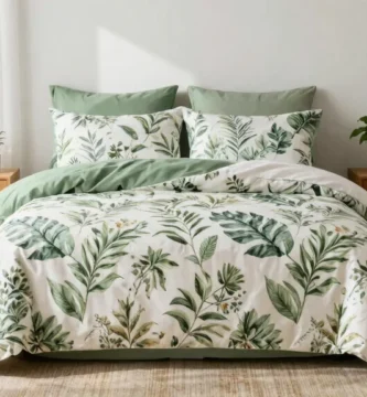 19 Green and White Bedding Ideas for Natural Fresh Beds